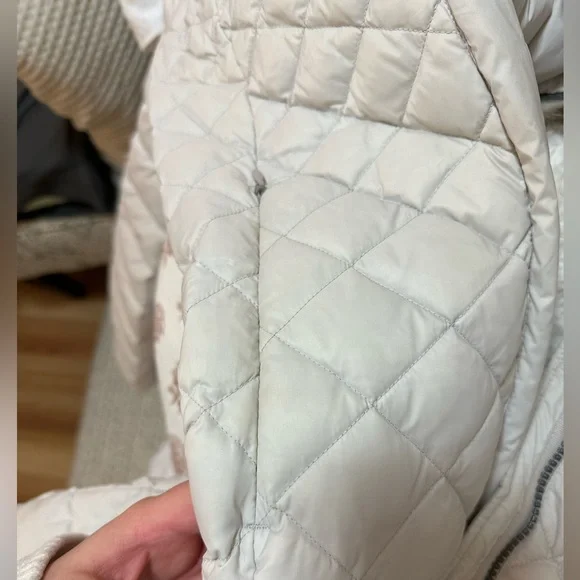 Eddie Bauer 2019 Alpendown Parka White Long Hooded Women s Size Small Jackets Coats